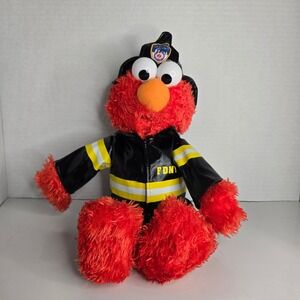 FDNY Fire Fighter Elmo Sesame Street Gund Rare Plush Stuffed Animal 2009